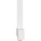 Ekena Millwork Eugene Architectural Grade PVC Gable Bracket, 108"W x 27"H x 4"D x 6"F, 6/12 Pitch GBP108X27X0406EUG00 - alternate 4